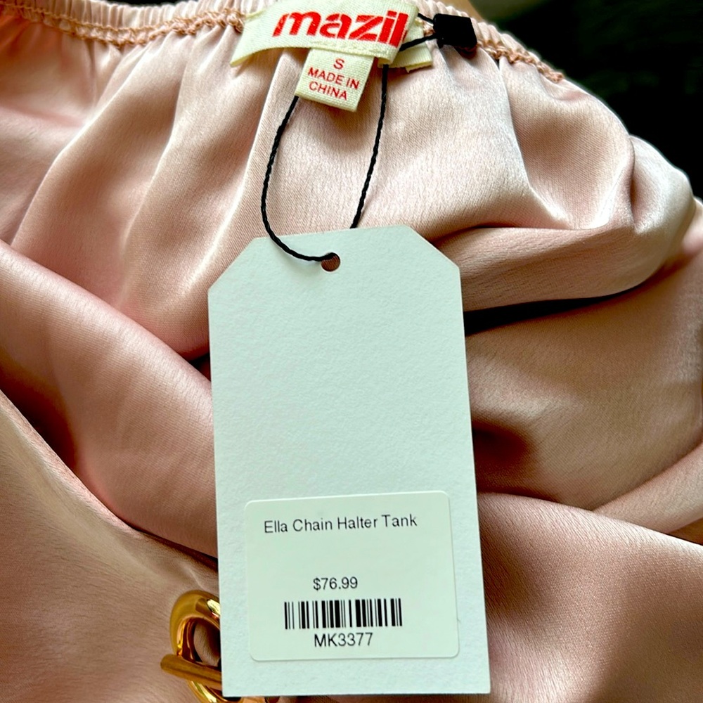 Mazik Chain Halter Tank small 100% polyester